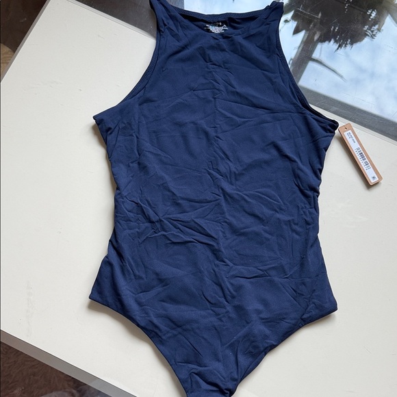 Skims NAVY FE High Neck Bodysuit | small - Picture 2 of 2
